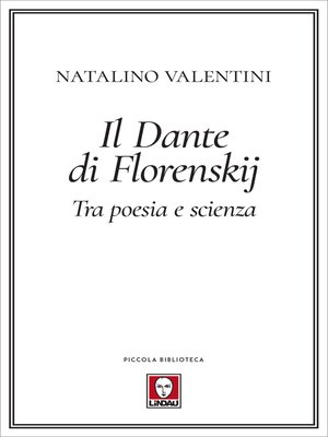 cover image of Il Dante di Florenskij